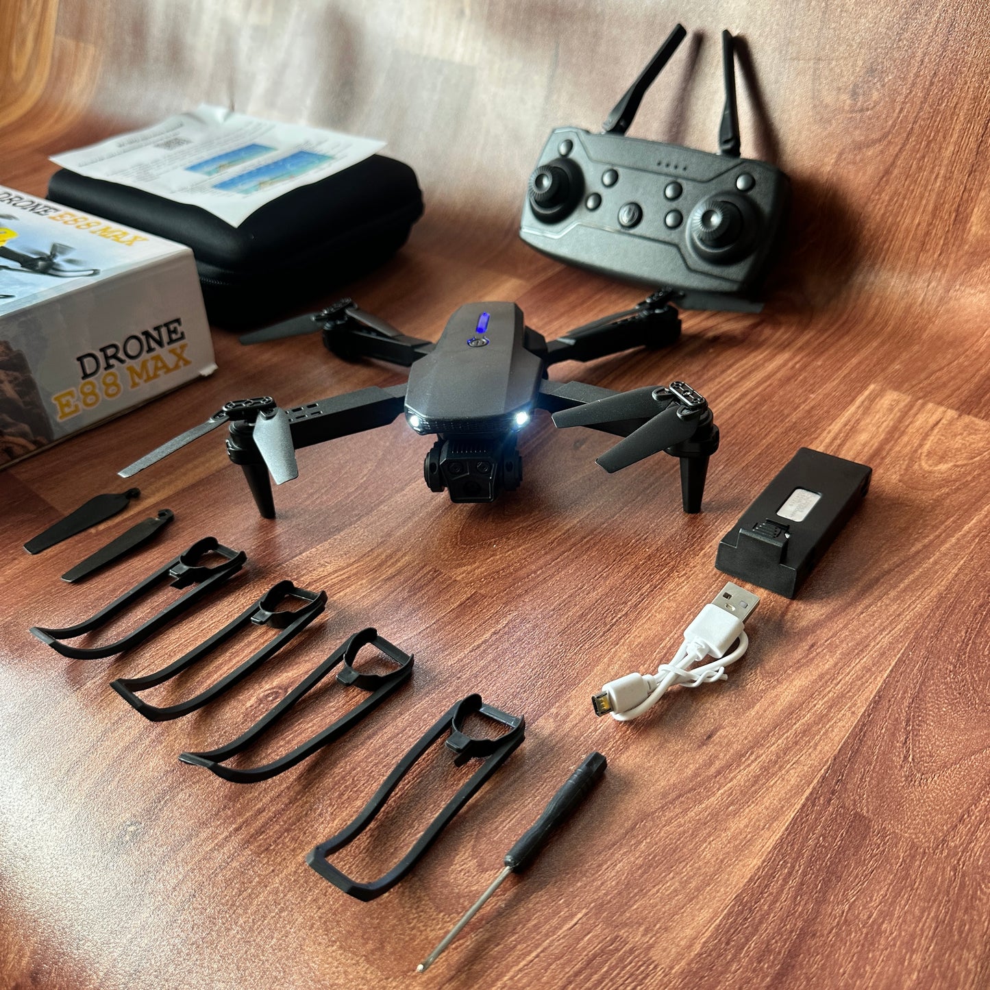 E88 pro max 3 Camera Dual Battery ๐ Drone