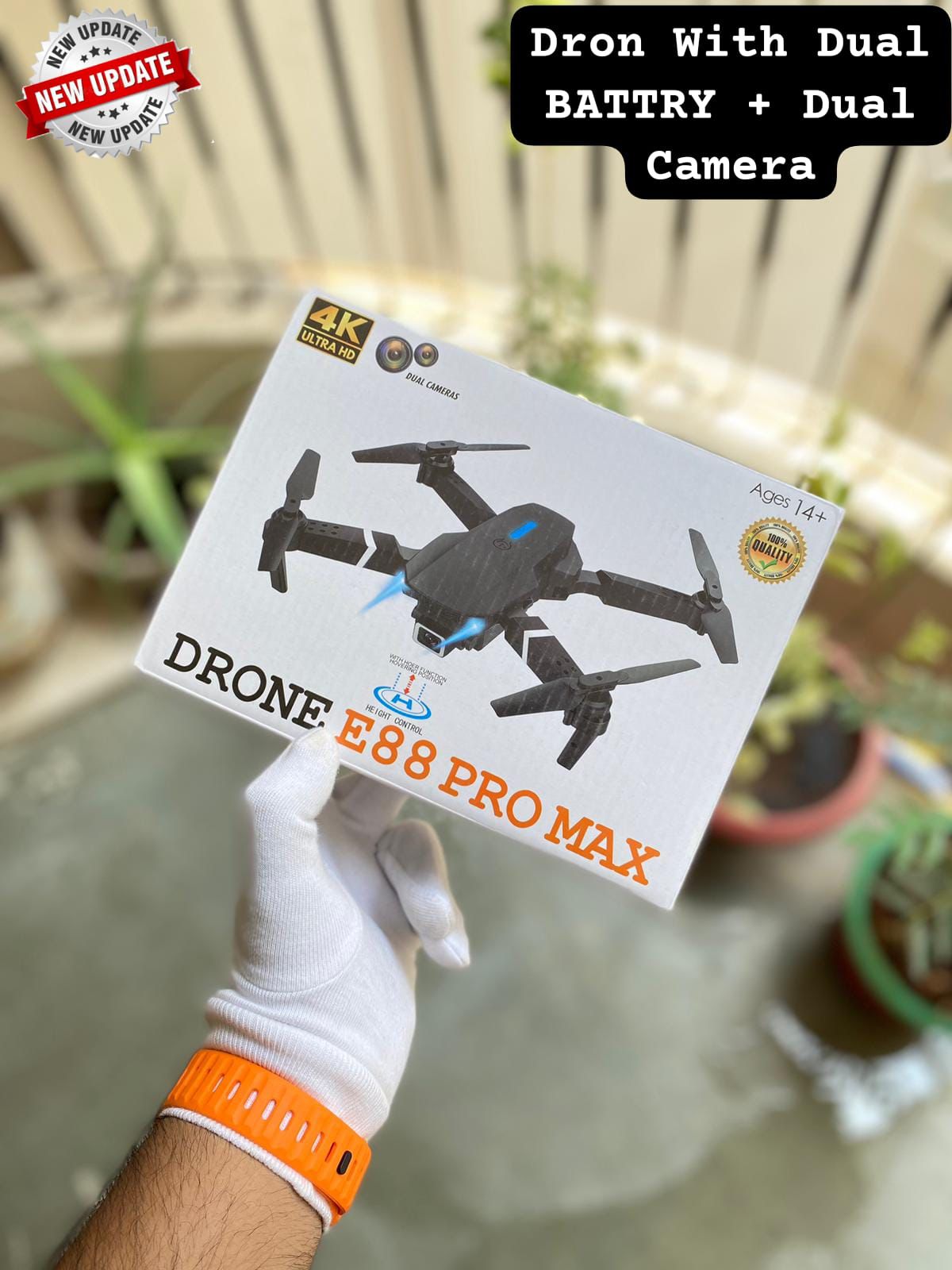 E88 pro max dual camera dual battery Drone