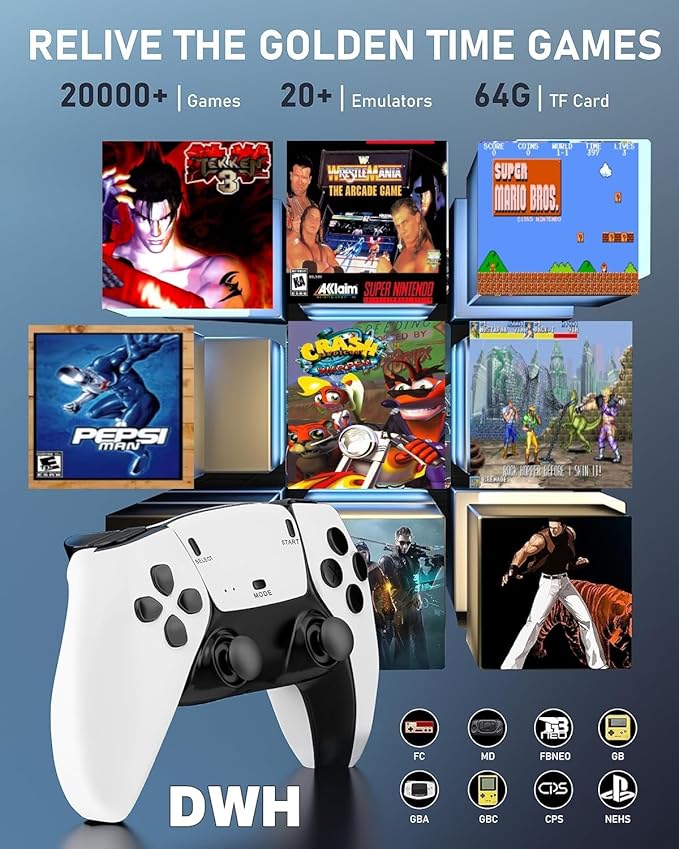 4K Game Stick Pro โ Thousands of Games | Dual Wireless Controllers | Plug & Play Console