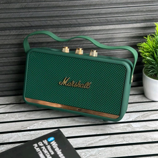 New Stockwell 3 Wireless Bluetooth Speaker | Dolby Sound | USB Playback | Carbon Texture Body | Type-C Charging | Portable Handle | Long Battery Backup