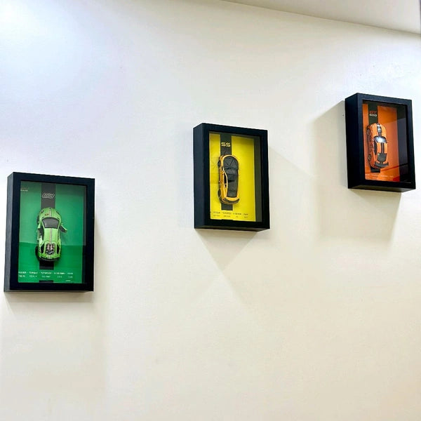 Premium Framed Car Model – 3D Wall Decor for Auto Enthusiasts, Unique Models