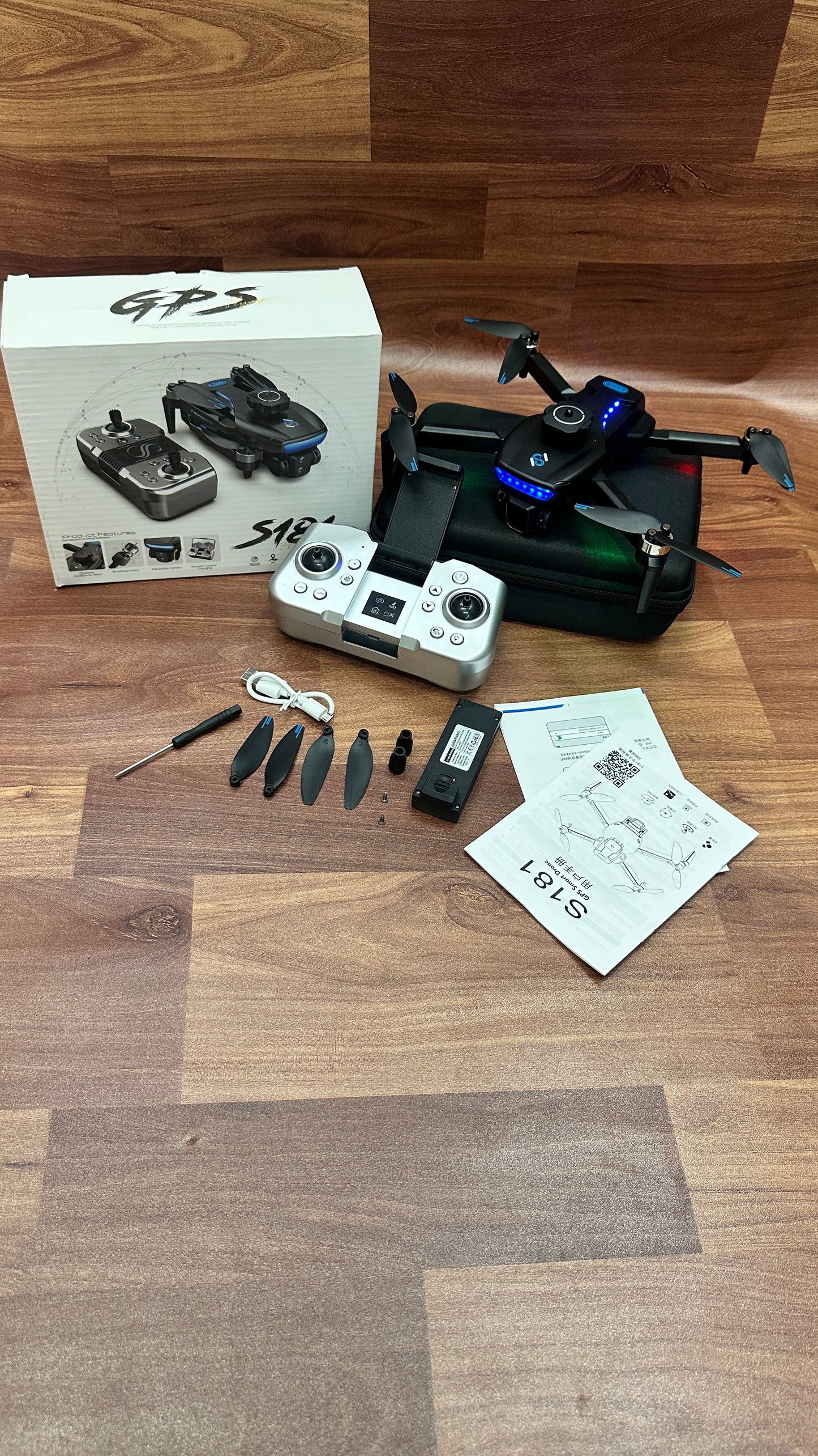 S181 4K Smart GPS Drone with Dual Camera & Auto Return