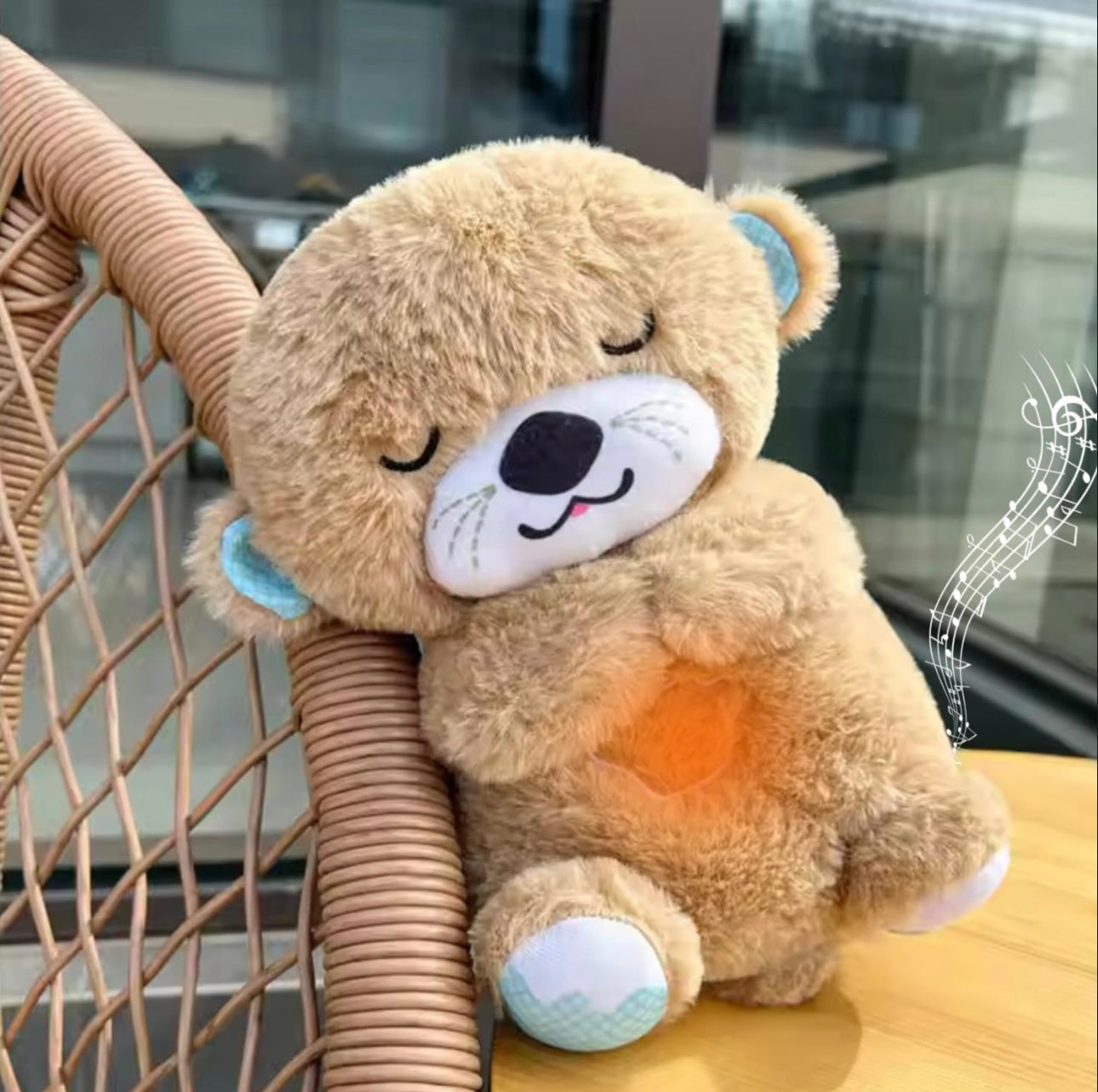 Breathing Teddy with Music