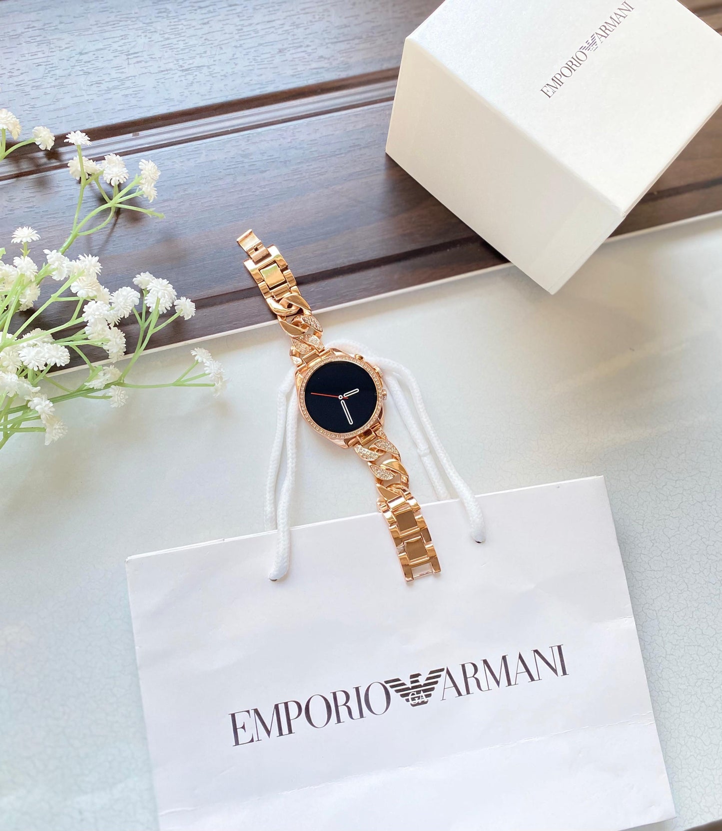 First Time In Ever New Special Edition Smartwatch With Diamond Belt, Original Box Packing