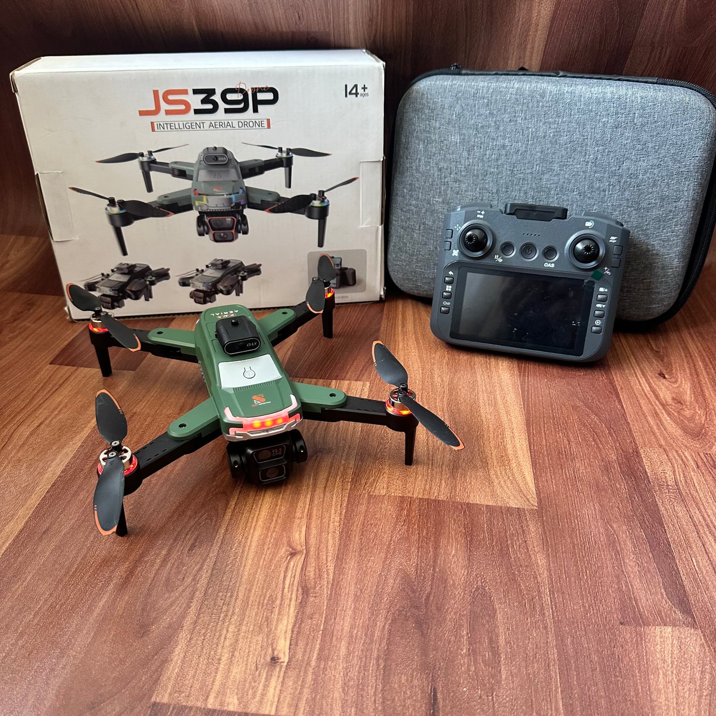 JS39P intelligent Aerial Drone with Display Remote