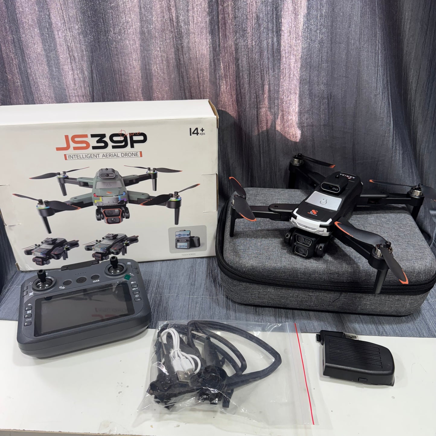JS39P intelligent Aerial Drone with Display Remote