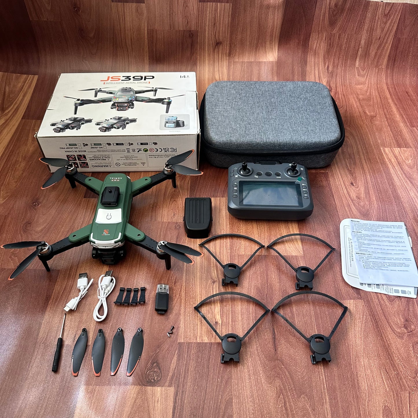 JS39P intelligent Aerial Drone with Display Remote