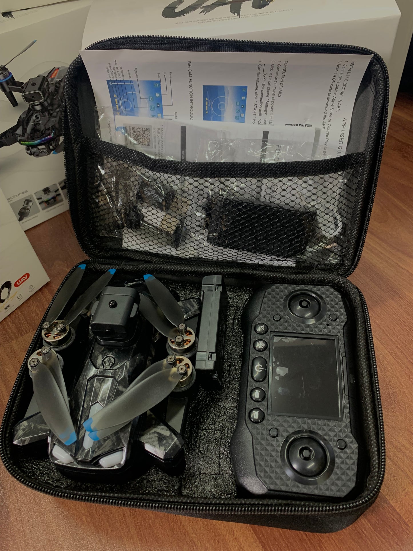 S160 UAV Display Remote Drone With Dual Battery