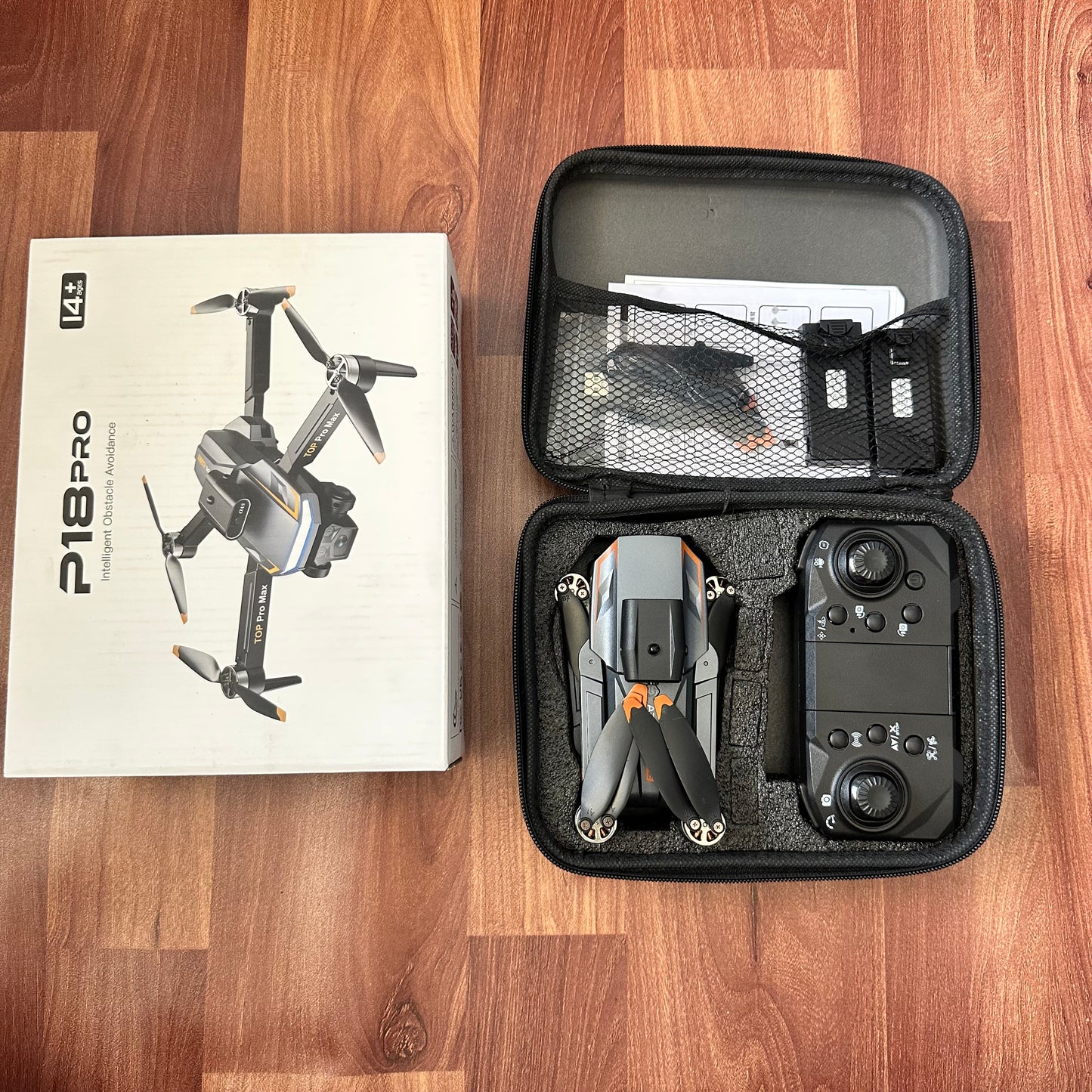 P18 Pro Brushless Motor Drone with Gimbal Camera & Extra Battery