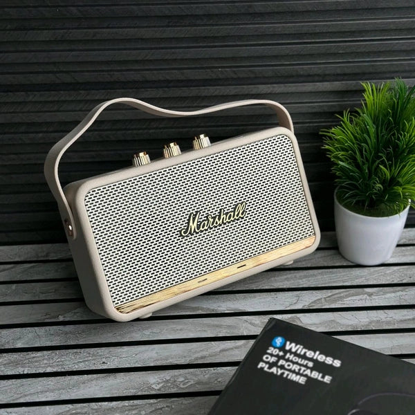 New Stockwell 3 Wireless Bluetooth Speaker | Dolby Sound | USB Playback | Carbon Texture Body | Type-C Charging | Portable Handle | Long Battery Backup