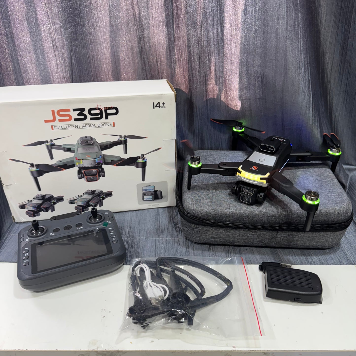 JS39P intelligent Aerial Drone with Display Remote