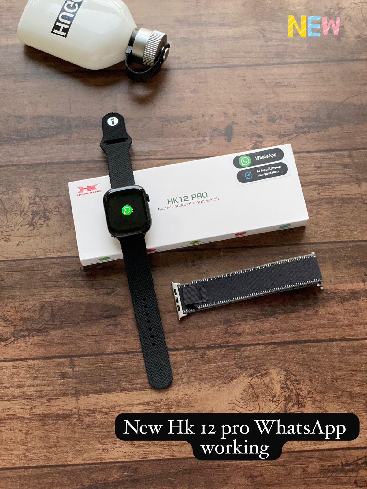 HK12 Pro Smart Watch | WhatsApp Message Reply | 2.02" AMOLED | Bluetooth Calling | Al
Support