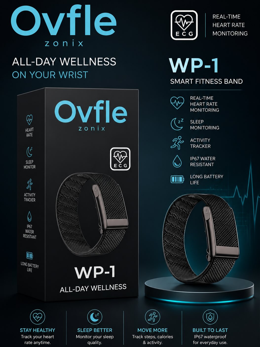 OVFLE ZONIX FIT BAND WP-1