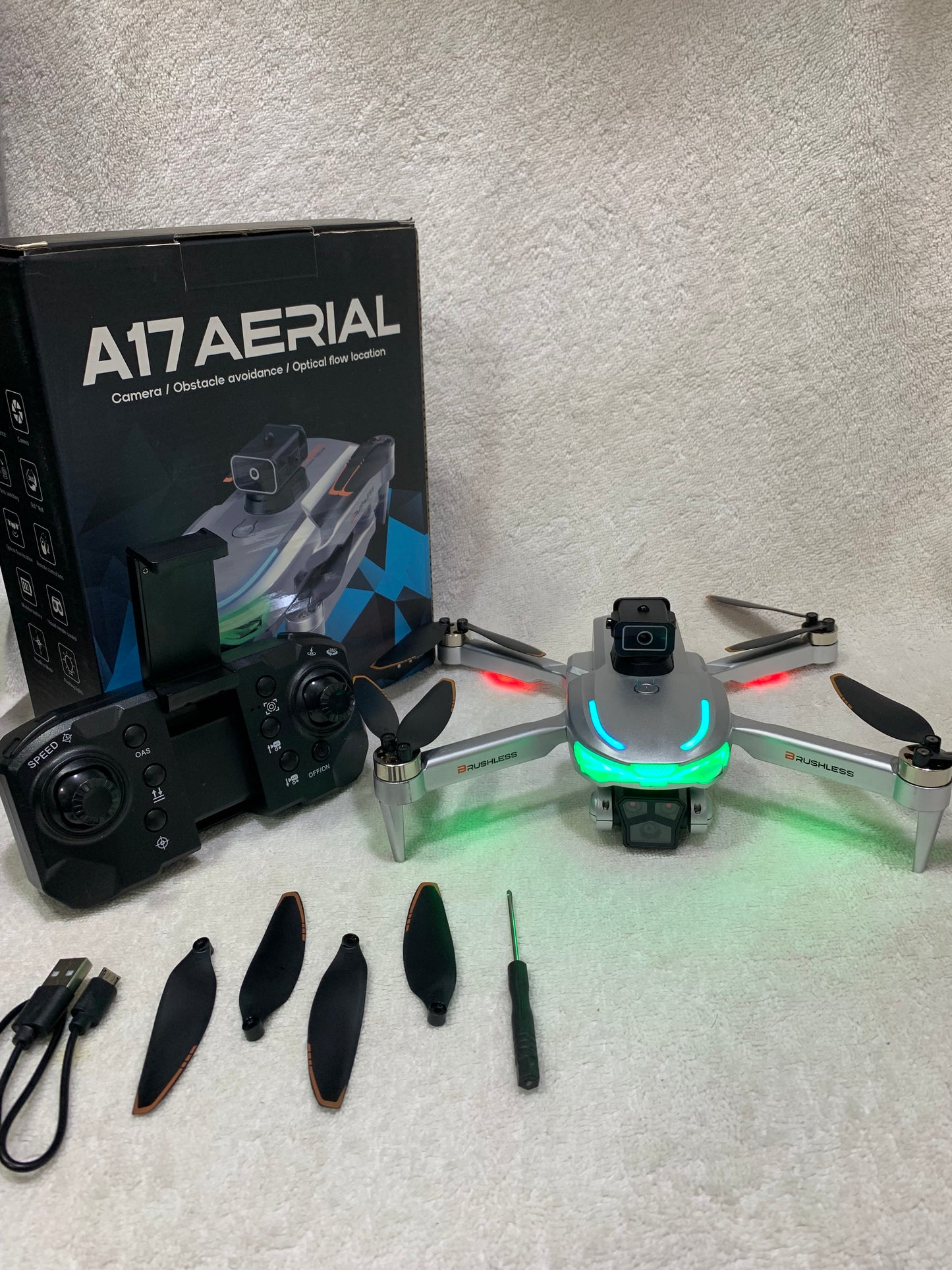 A17 Aerial drone with gimbal camera & brushless motor 2000 mAh battery