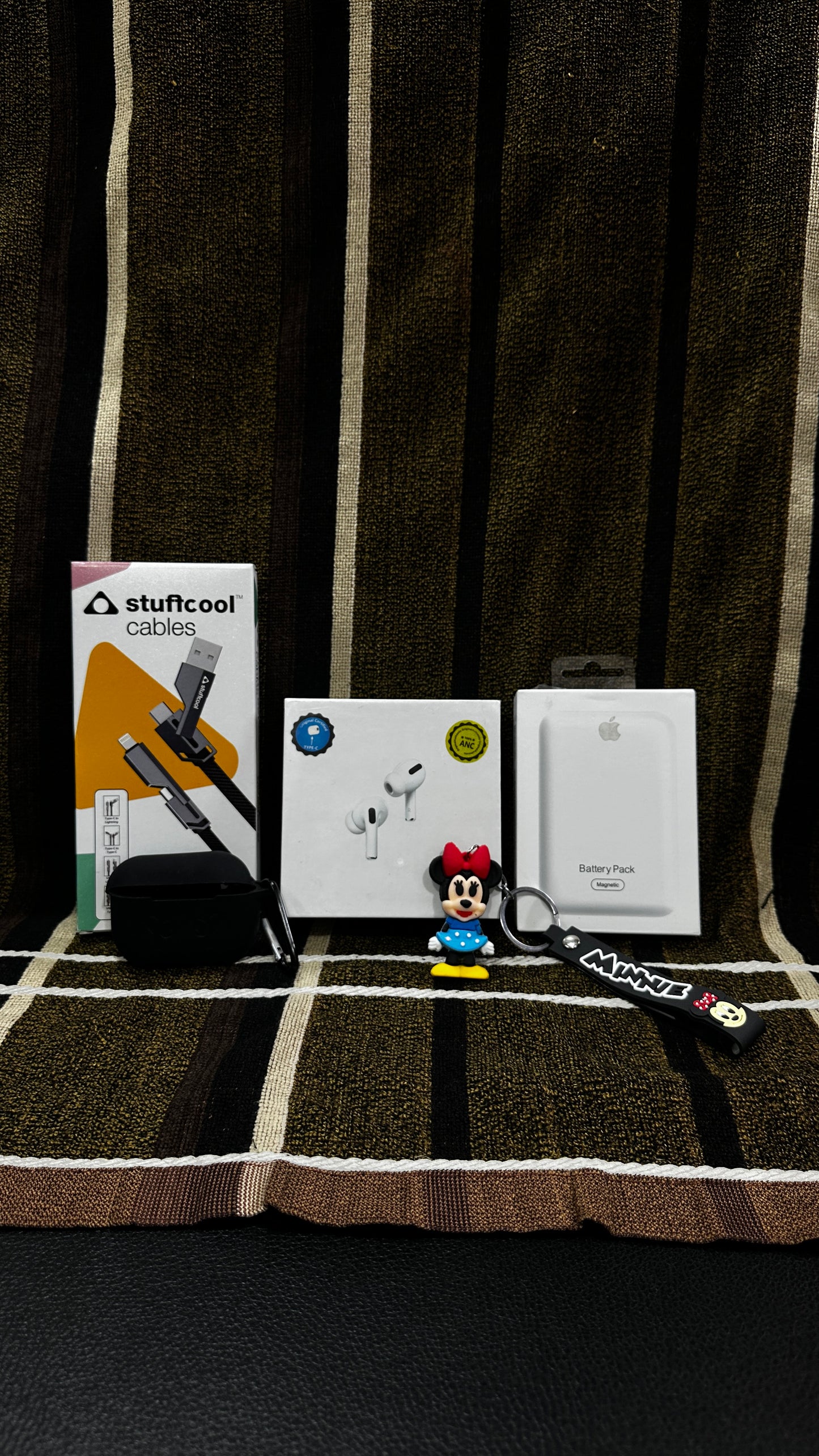 5 in 1 Bumper Combo Offer (Air Pro2 Anc + Magsafe Powerbank + 4 in 1 cable + Silicone Case + Keychain Cartoon)