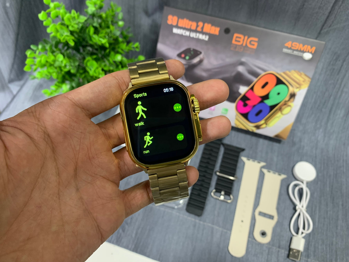 S9 Ultra2 Max Gold Edition 49mm Smartwatch