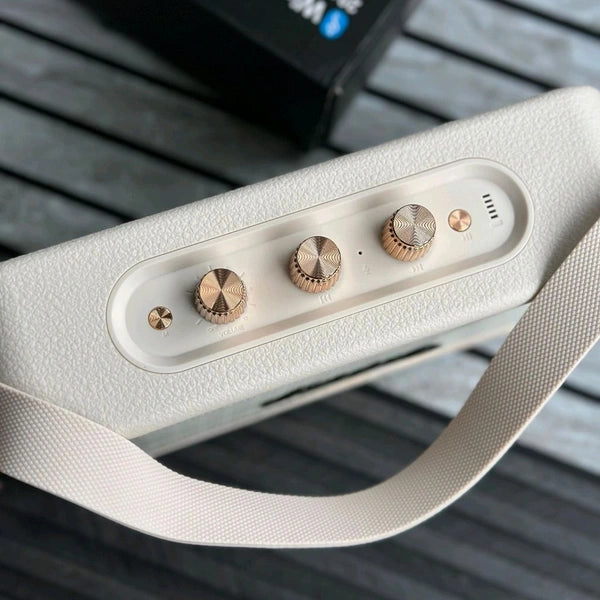 New Stockwell 3 Wireless Bluetooth Speaker | Dolby Sound | USB Playback | Carbon Texture Body | Type-C Charging | Portable Handle | Long Battery Backup