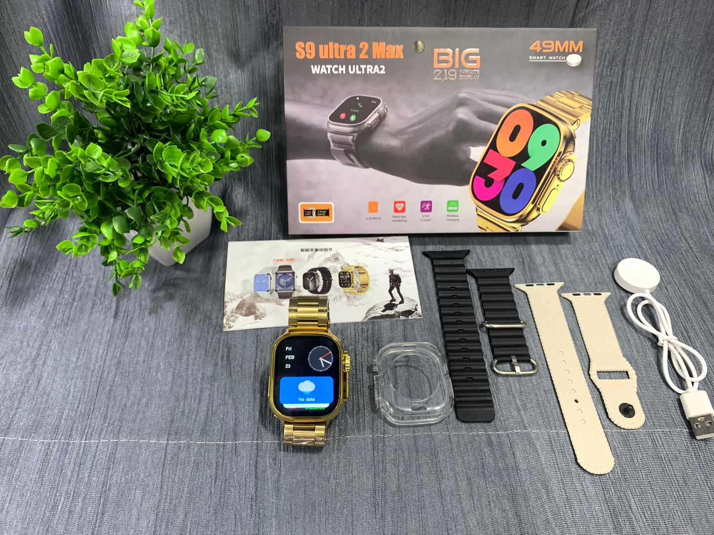S9 Ultra2 Max Gold Edition 49mm Smartwatch