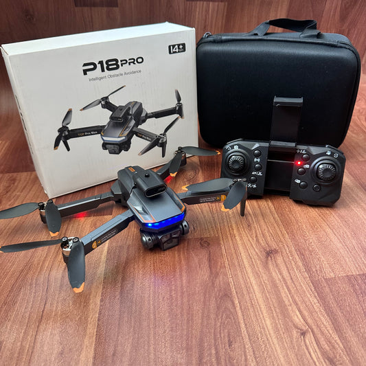P18 Pro Brushless Motor Drone with Gimbal Camera & Extra Battery