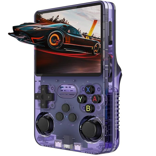 R36s Retro Gaming Console – 15000+ Classic Games | Handheld 3.5" HD Screen | Portable Arcade