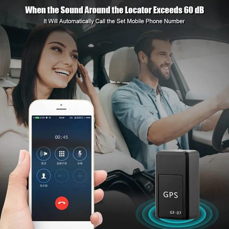Mini GPS Tracker With Sound Recording, Real Time Tracking, Wireless Portable Device, Easy Installation For Car, Bike, Kids, Elderly & Pets Safety