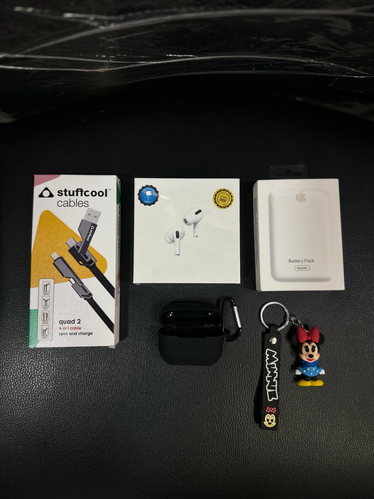 5 in 1 Bumper Combo Offer (Air Pro2 Anc + Magsafe Powerbank + 4 in 1 cable + Silicone Case + Keychain Cartoon)