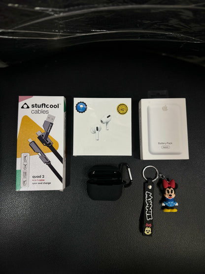 5 in 1 Bumper Combo Offer (Air Pro2 Anc + Magsafe Powerbank + 4 in 1 cable + Silicone Case + Keychain Cartoon)