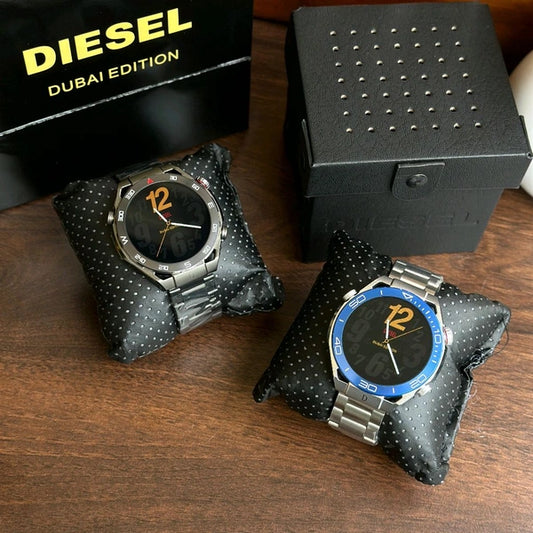 Round Smartwatch With Dual Strap & Premium Hard Box – Bluetooth Calling, Notifications & Fitness Tracking