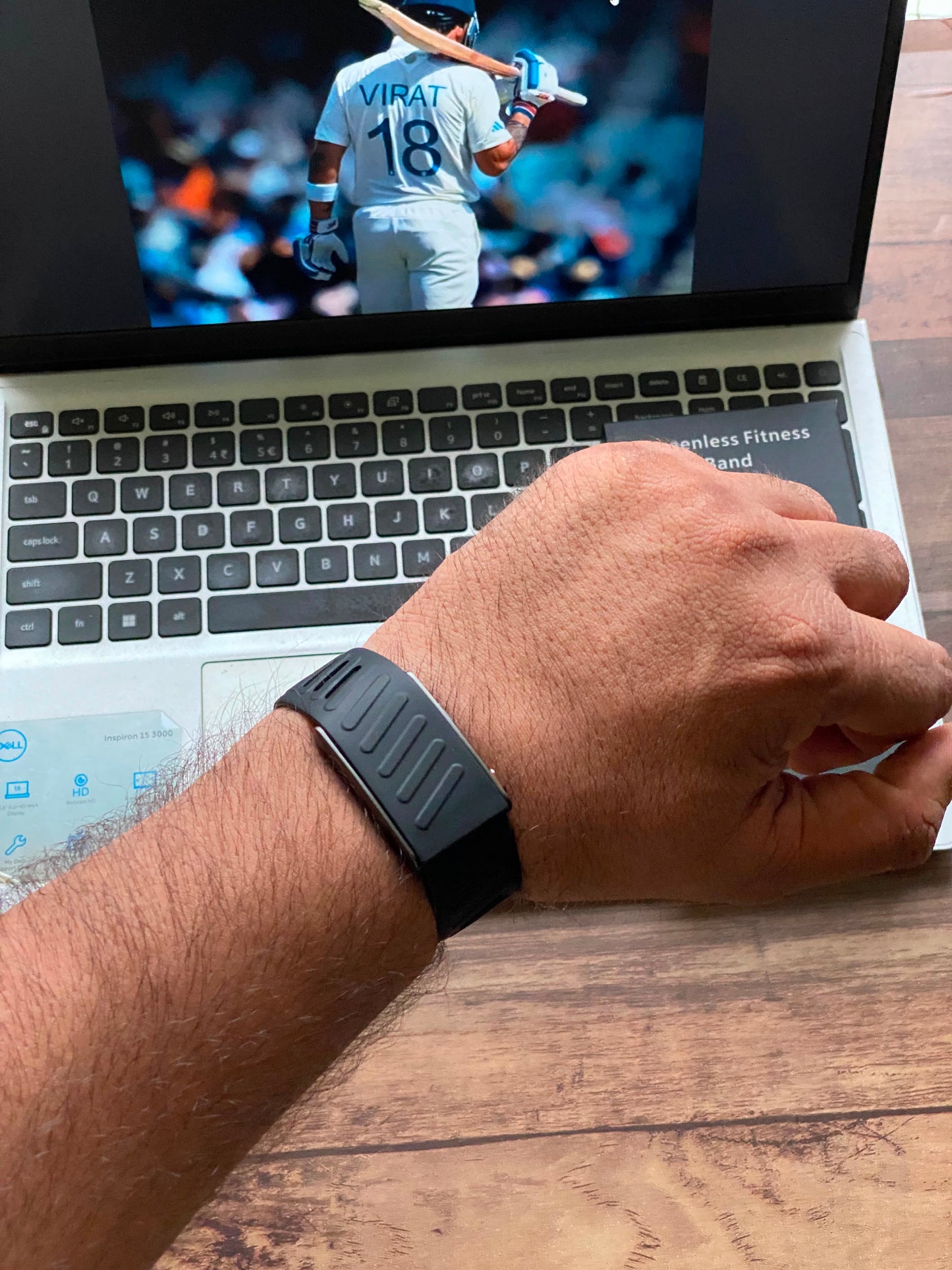 Screenless Smart Fitness Band with Heart Rate Monitor & Dual Straps