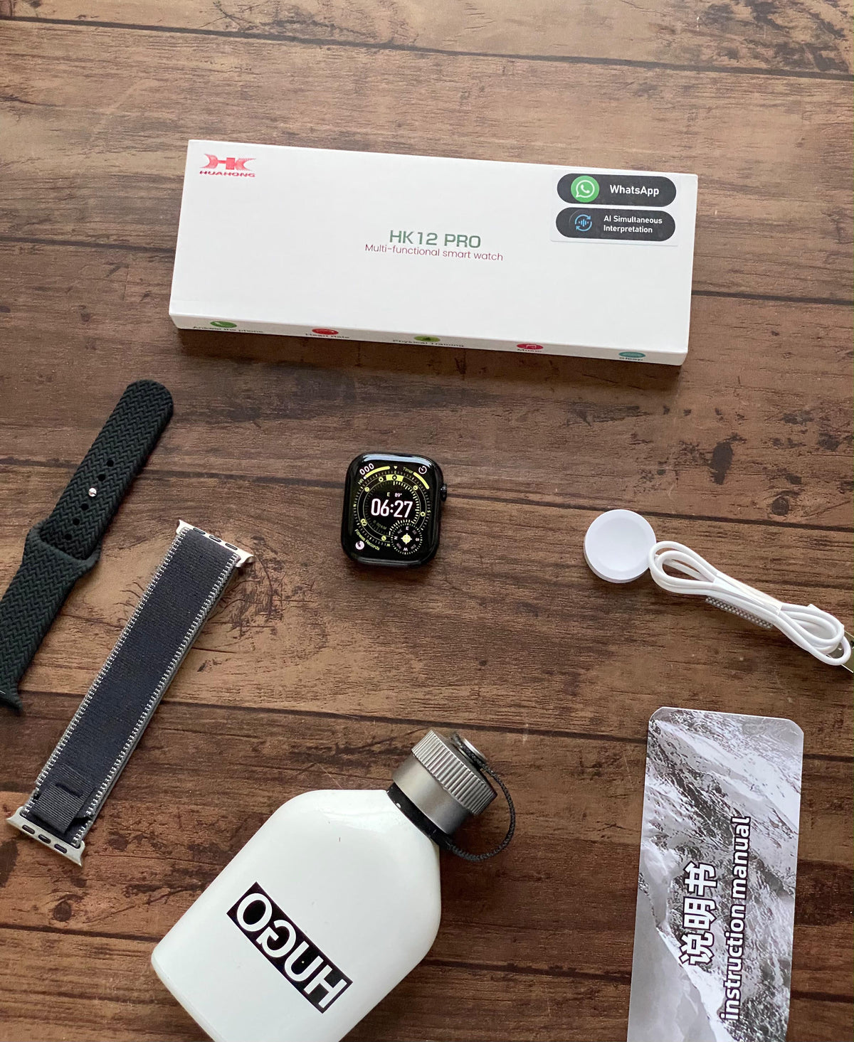 HK12 Pro Smart Watch | WhatsApp Message Reply | 2.02" AMOLED | Bluetooth Calling | Al
Support