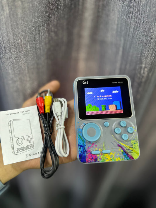 G5 Handheld Video Game Console – 500 In 1 Retro Games For Kids