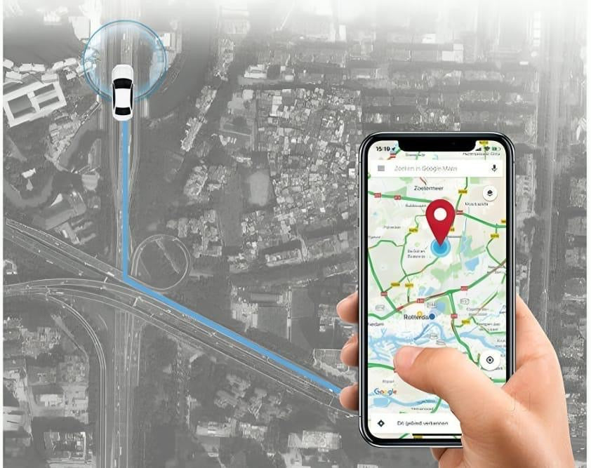 Mini GPS Tracker With Sound Recording, Real Time Tracking, Wireless Portable Device, Easy Installation For Car, Bike, Kids, Elderly & Pets Safety
