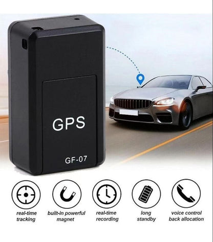Mini GPS Tracker With Sound Recording, Real Time Tracking, Wireless Portable Device, Easy Installation For Car, Bike, Kids, Elderly & Pets Safety