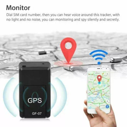 Mini GPS Tracker With Sound Recording, Real Time Tracking, Wireless Portable Device, Easy Installation For Car, Bike, Kids, Elderly & Pets Safety
