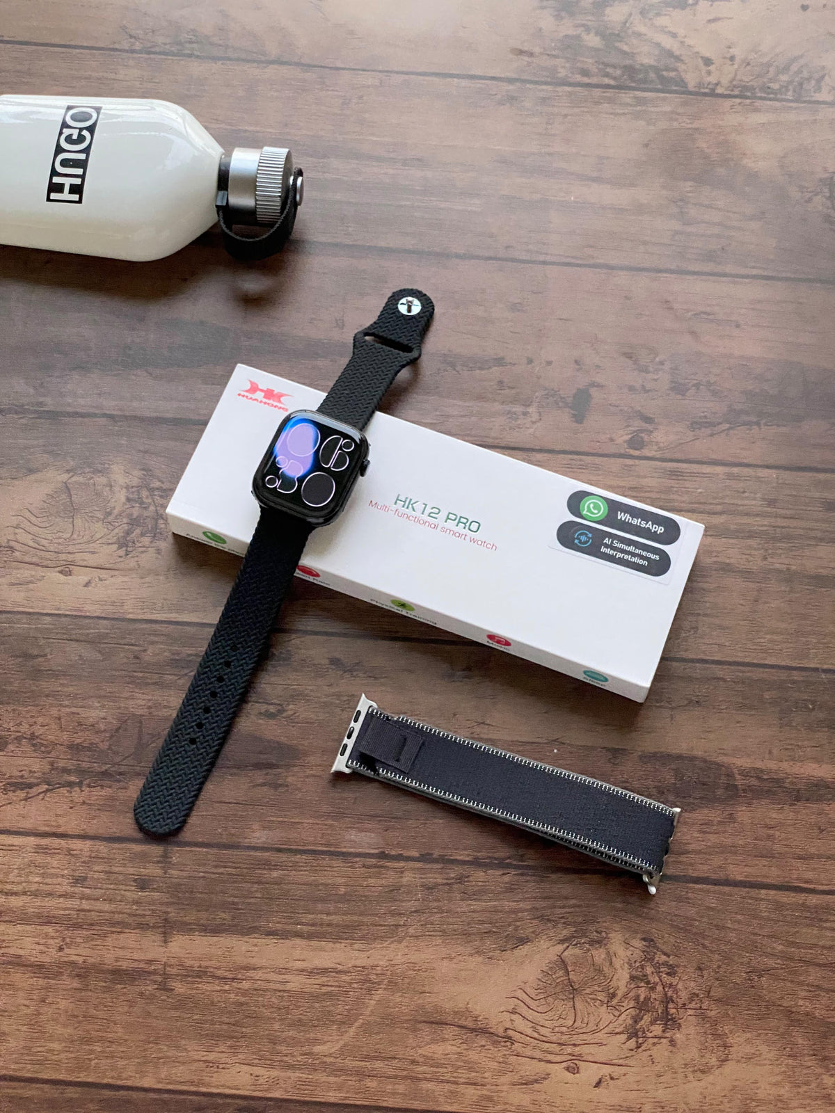 HK12 Pro Smart Watch | WhatsApp Message Reply | 2.02" AMOLED | Bluetooth Calling | Al
Support