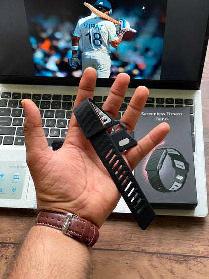 Screenless Smart Fitness Band with Heart Rate Monitor & Dual Straps