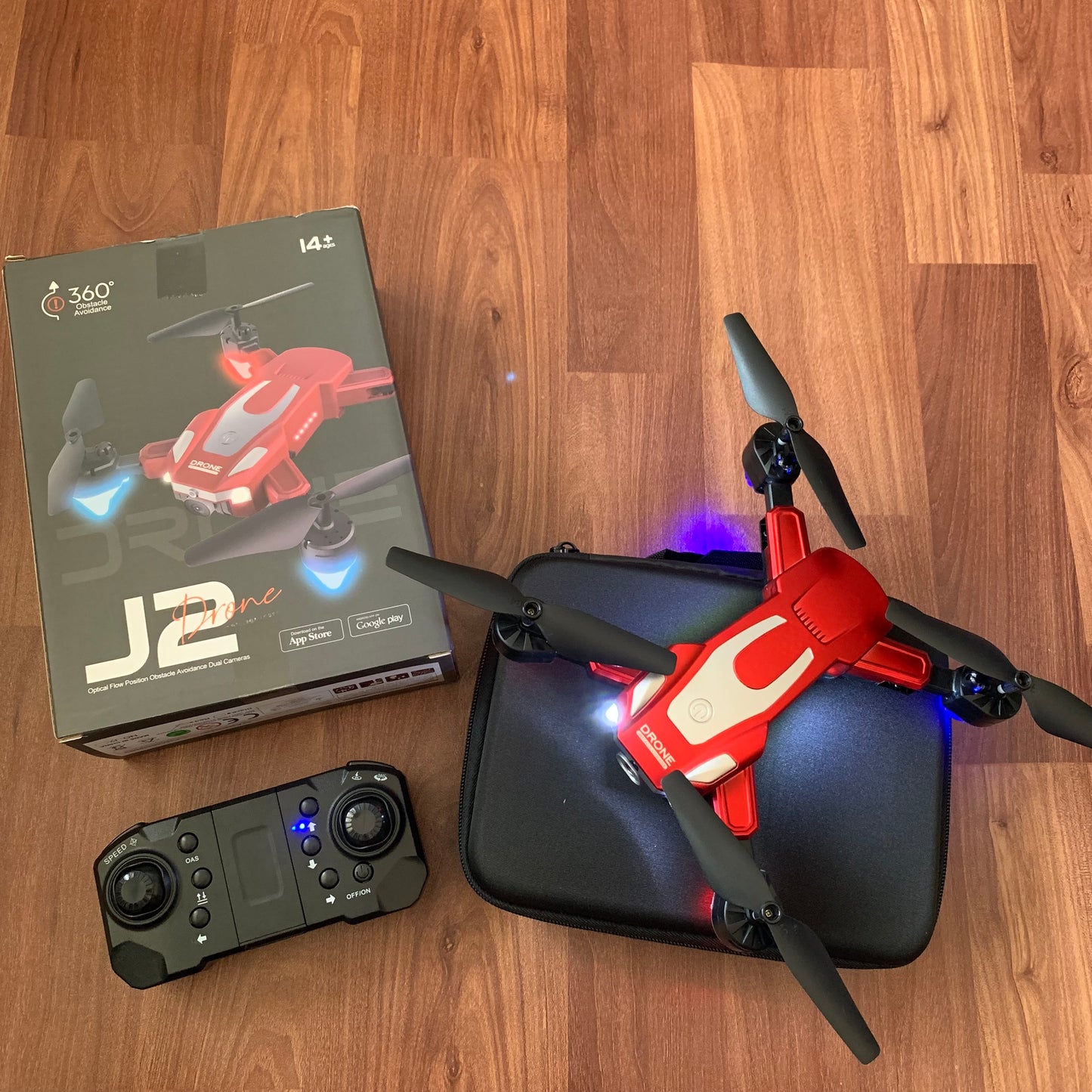 J2 drone dual camera dual battery