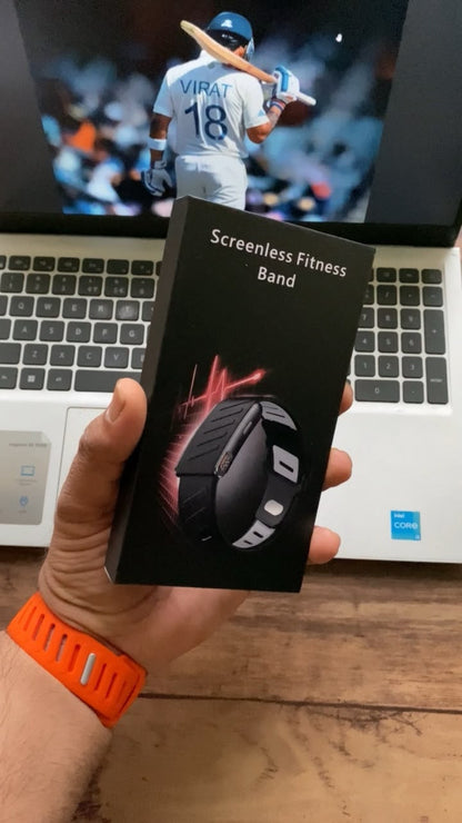 Screenless Smart Fitness Band with Heart Rate Monitor & Dual Straps