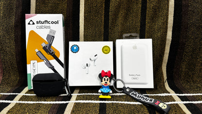 5 in 1 Bumper Combo Offer (Air Pro2 Anc + Magsafe Powerbank + 4 in 1 cable + Silicone Case + Keychain Cartoon)